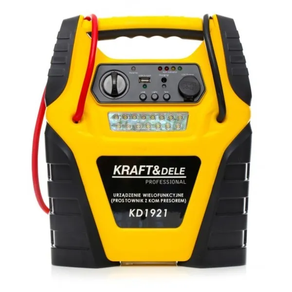 Autobatterie Ladegerät mit Starthilfe und Kompressor 12V Kraft&Dele KD1921 – Bild 6