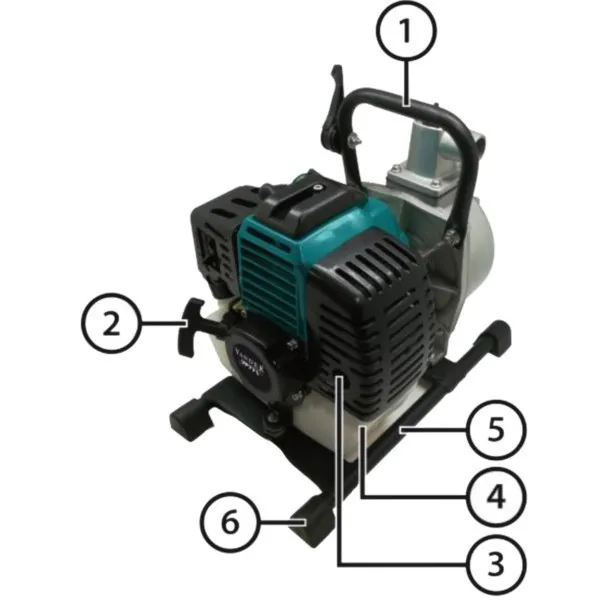 Benzin-Wasserpumpe 8m3/h 2,0PS Vander VP771 – Bild 2