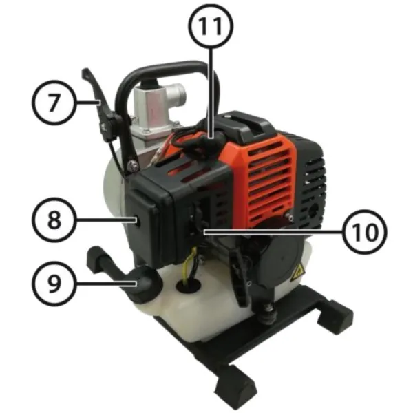 Benzin-Wasserpumpe 8m3/h 2,0PS Vander VP771 – Bild 3