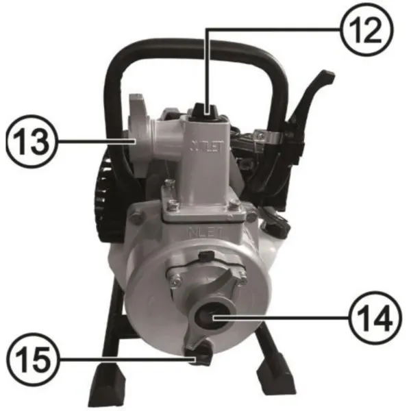Benzin-Wasserpumpe 8m3/h 2,0PS Vander VP771 – Bild 4