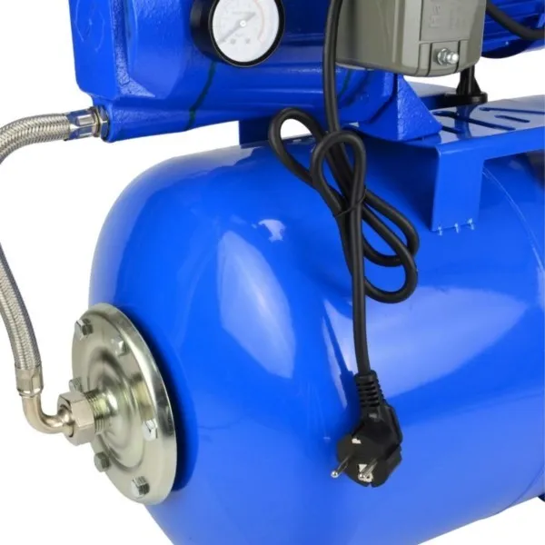 Hauswasserwerk 50L 1100W gusseiserne Pumpe 60L/min Geko JET100S G81512 – Bild 3