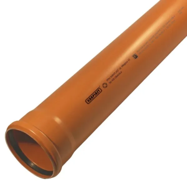 KG-Rohre PVC 110x500x3,2mm Kanalgrundrohre orange SN 8 Kanplast KZ-RV-01-0-05-8W-P