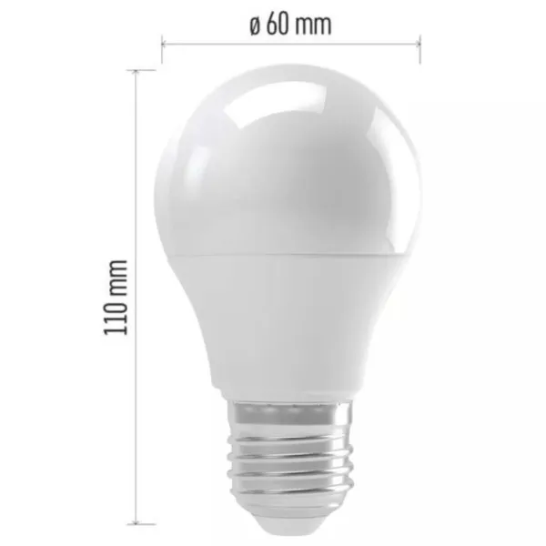 LED-Leuchtmittel E27 11W 1055lm 3000K Warmweiß 230V Klassisch A60 Emos ZL4013 – Bild 2