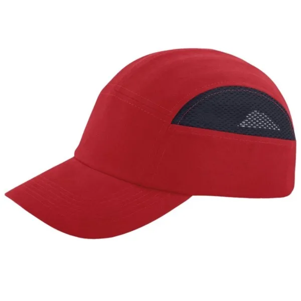 Leichter Industriehelm Reis BUMPCAPMESH Größe 58-63 rot-marine Baumwolle 85%