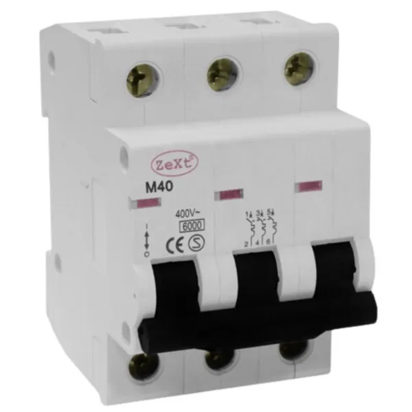 Leitungsschutzschalter 3P B 50A Zext 6kA ADO-M403P-B50 Sicherungsautomat