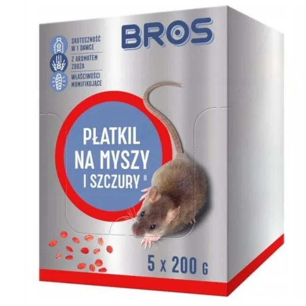 Präparat gegen Mäuse und Ratten Płatkil 1kg BROS