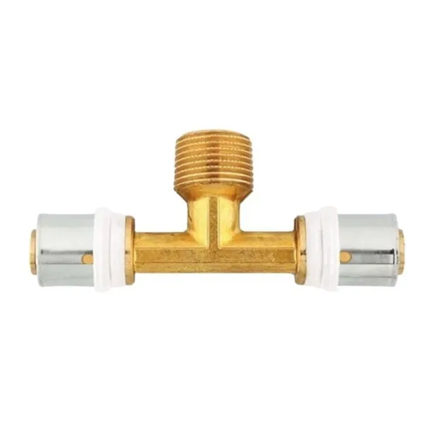 Pressfitting T-Stück 16×1/2″x16 AG TH für Mehrschichtverbundrohr Herz P721651