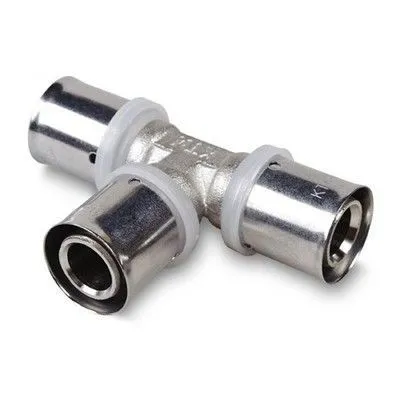 Pressfitting T-Stück 16x16x16 U-TH für Mehrschichtverbundrohr Hydroland – Bild 2