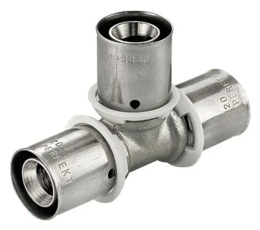 Pressfitting T-Stück 16x16x16 U-TH für Mehrschichtverbundrohr Hydroland – Bild 3