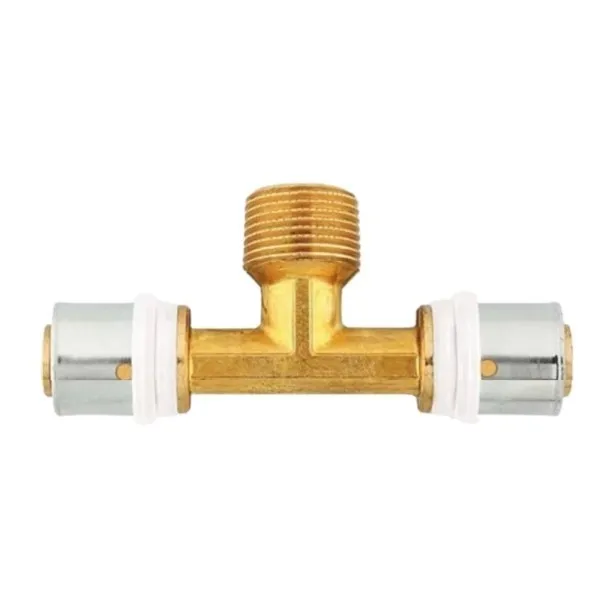 Pressfitting T-Stück 20×3/4″x20 AG TH für Mehrschichtverbundrohr Herz P722052