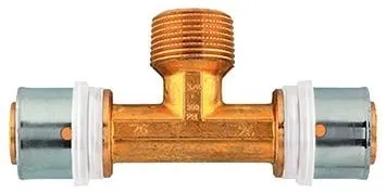 Pressfitting T-Stück 26×3/4″x26 AG TH für Mehrschichtverbundrohr Herz P722652 – Bild 3