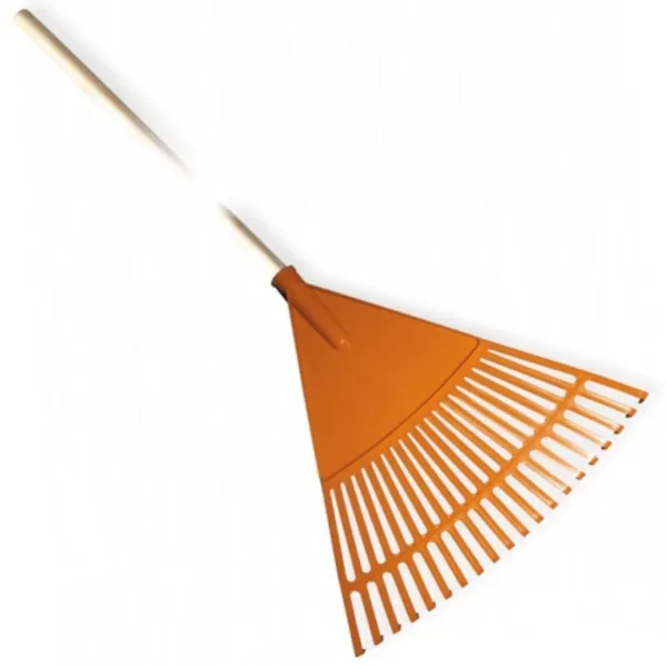 Rechen 43cm kunststoff 20 Zinken Holzstiel 154cm Laubbesen Bradas KT-CX20H