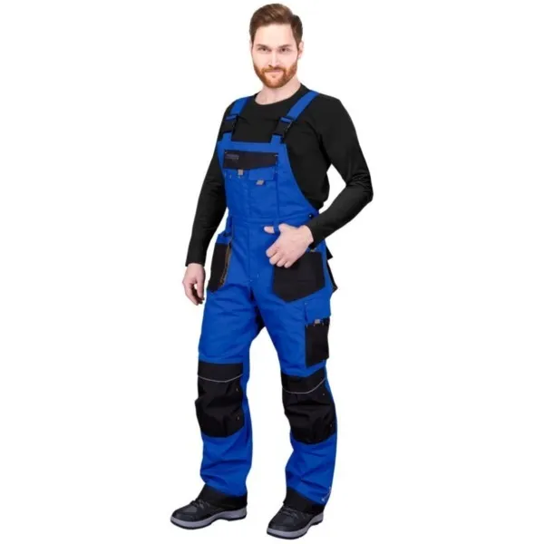 Schützende Latzhose isoliert blau Größe XXXL Hollman 194/128/116cm Reis LH-FMNW-B-NBS