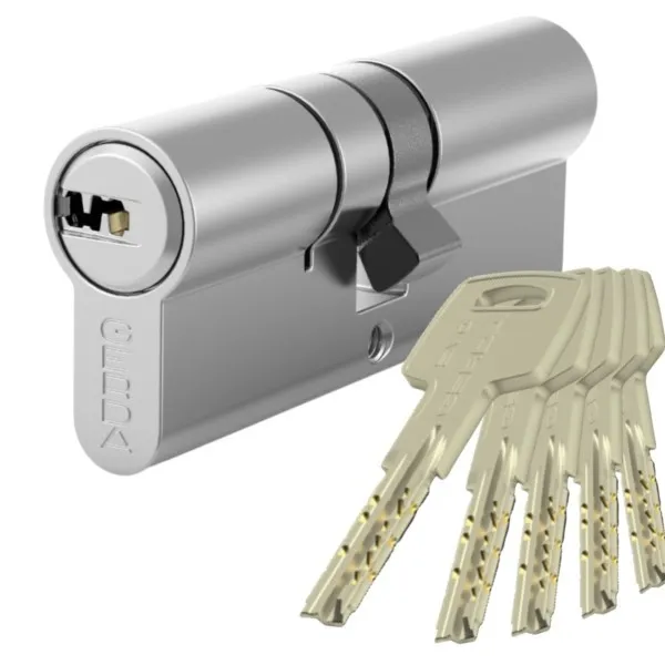 Schließzylinder 30×30 EVO nickel-satin Schlüssel Gerda 0WKEVS03030.90050P