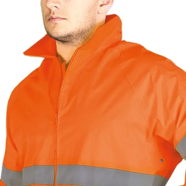 Schutzanzug gegen Regen XXXL orange Reis KPL-RAINER-PXXXL – Bild 3