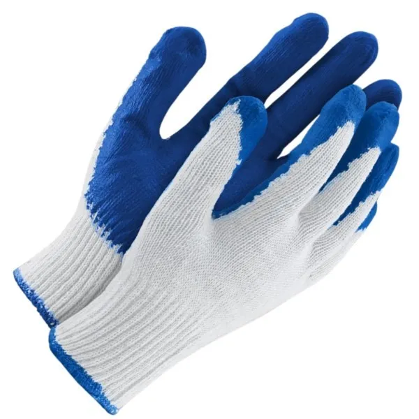 Schutzhandschuhe latexbeschichtet Ogrifox OX-UNIWAMP Größe 9 weiß-blau Pack.10St