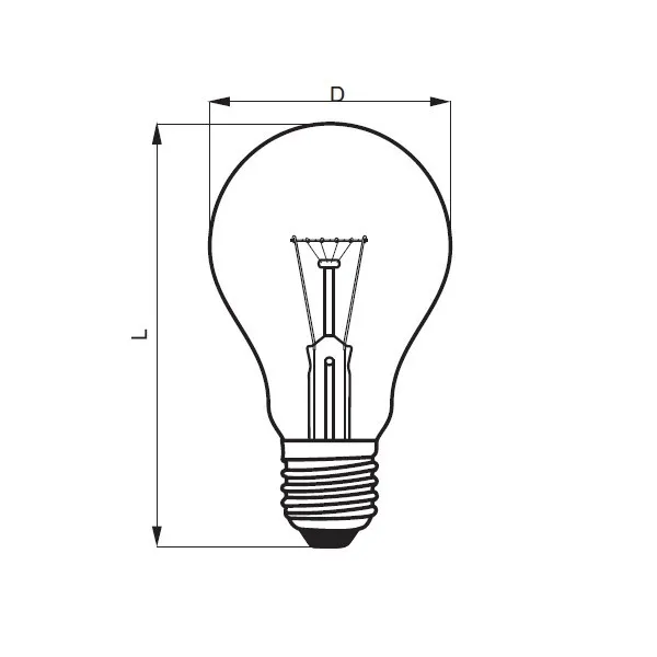 Spezialbirne E27 A55 230V 100W – Bild 2