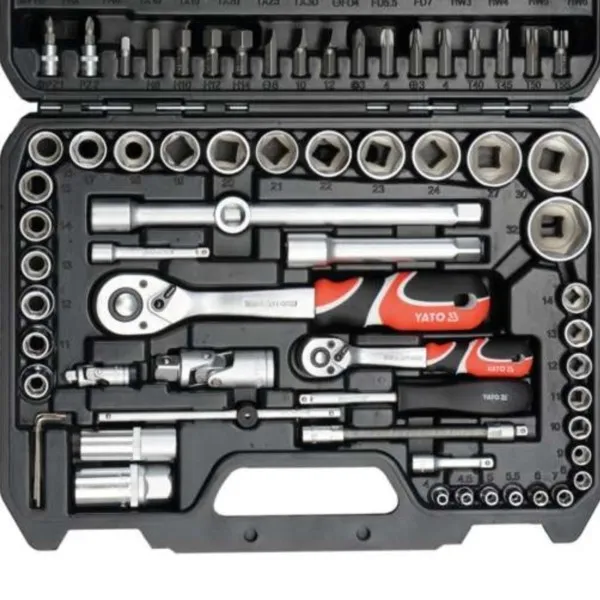 Steckschlüssel und Bits Satz im Koffer 94-Teile Yato YT-12681 – Bild 3
