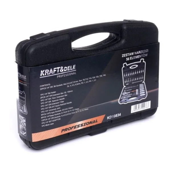 Steckschlüsselsatz 56-Stück KD10834 – Bild 2