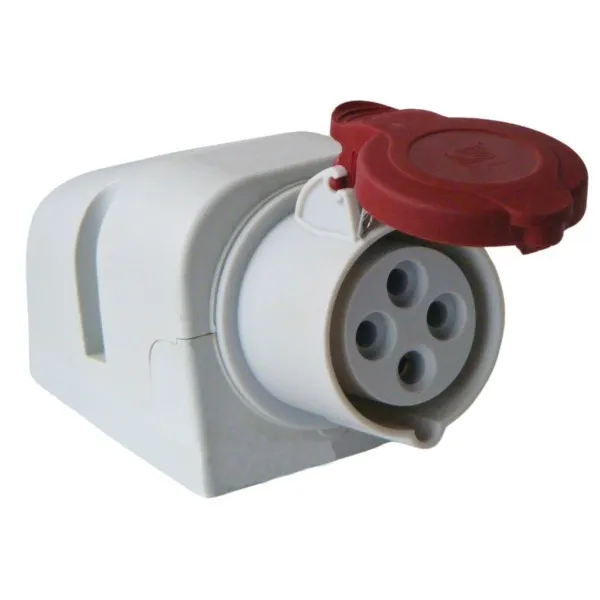 Wandsteckdose 16A 4P 400V IP44 Pawbol B.1035
