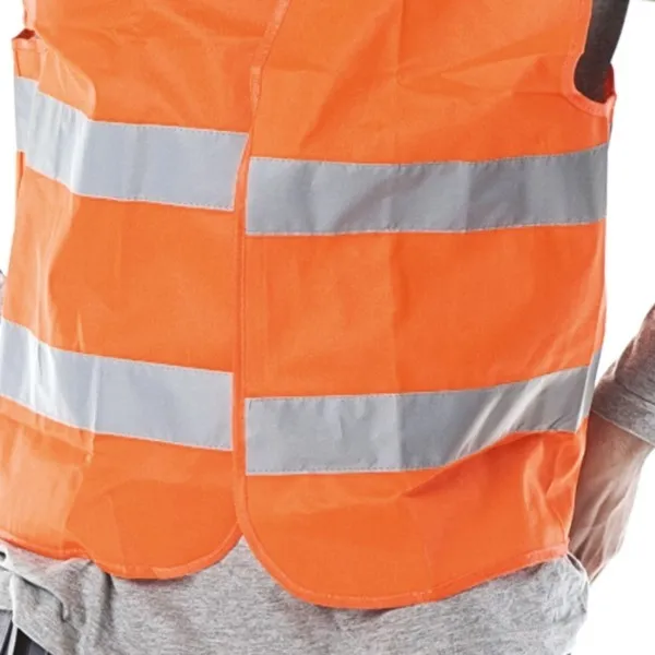 Warnweste Größe XXXL orange Sicherheitsweste Reis KOS-5P – Bild 3