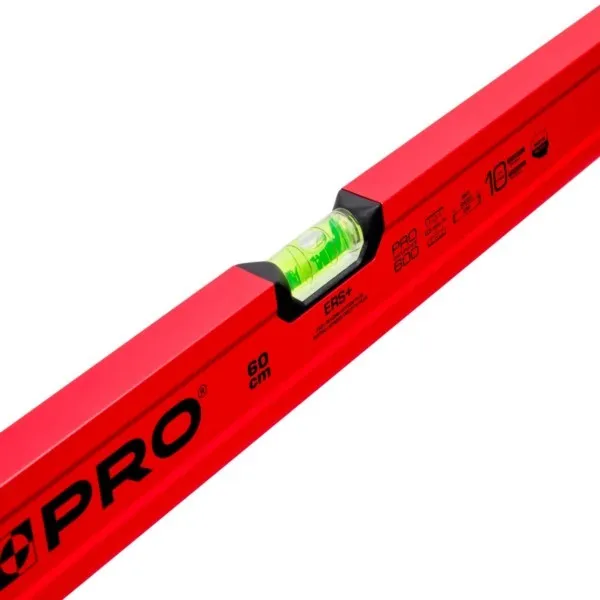 Wasserwaage 120cm Alu lack rot PRO600 PRO-A1120