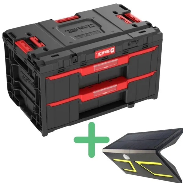 Werkzeugkasten mit Schubladen 58x38x34cm Qbrick System ONE 2.0 Drawer 2 Toolbox SKRQONED2CZAPG001