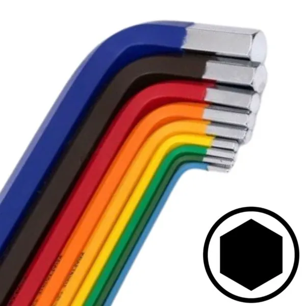 Winkelschlüsselsatz HEX 1,5-10 9-teilig Kraft&Dele KD11931