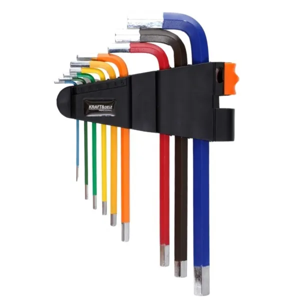 Winkelschlüsselsatz HEX 1,5-10 9-teilig Kraft&Dele KD11931 – Bild 2