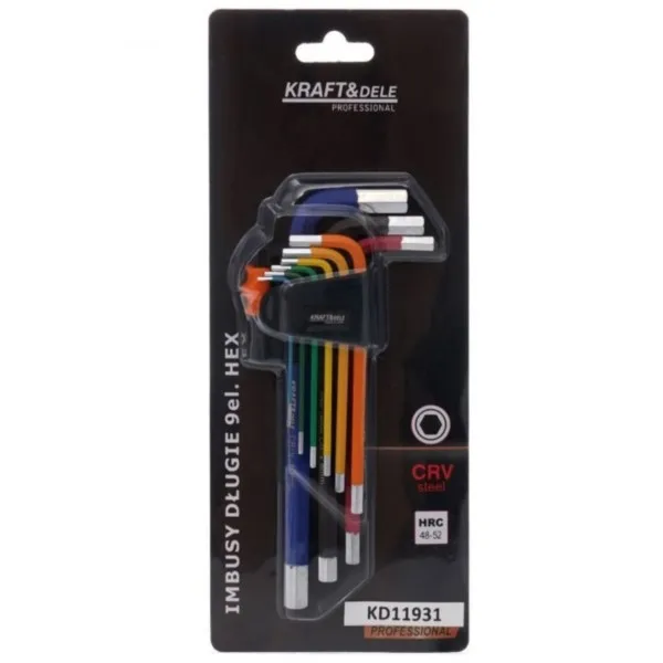 Winkelschlüsselsatz HEX 1,5-10 9-teilig Kraft&Dele KD11931 – Bild 6