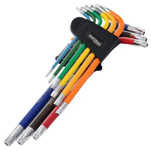 Winkelschlüsselsatz TX10-TX50 9-teilig Kraft&Dele KD11930 – Bild 2