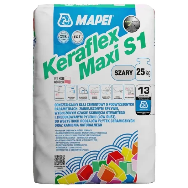 Flexverlegemörtel Keraflex Maxi S1 grau 25kg MAPEI
