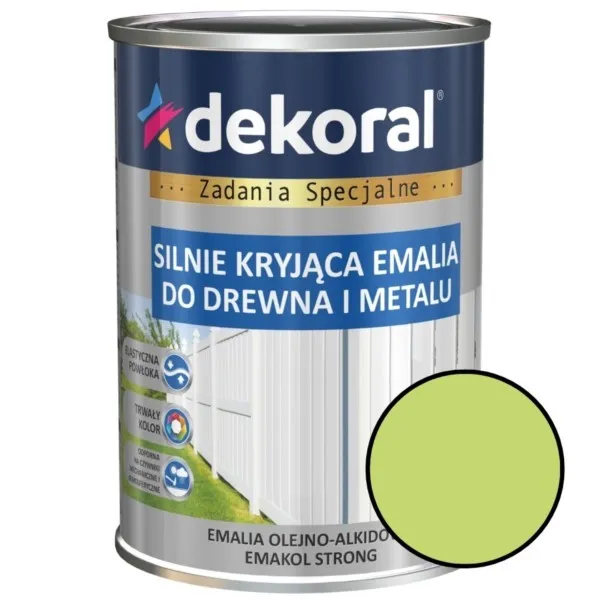 Öl-Alkyd-Emaille Emakol Strong 0,9L minzgrün glanz stark deckendes Holz und Metall