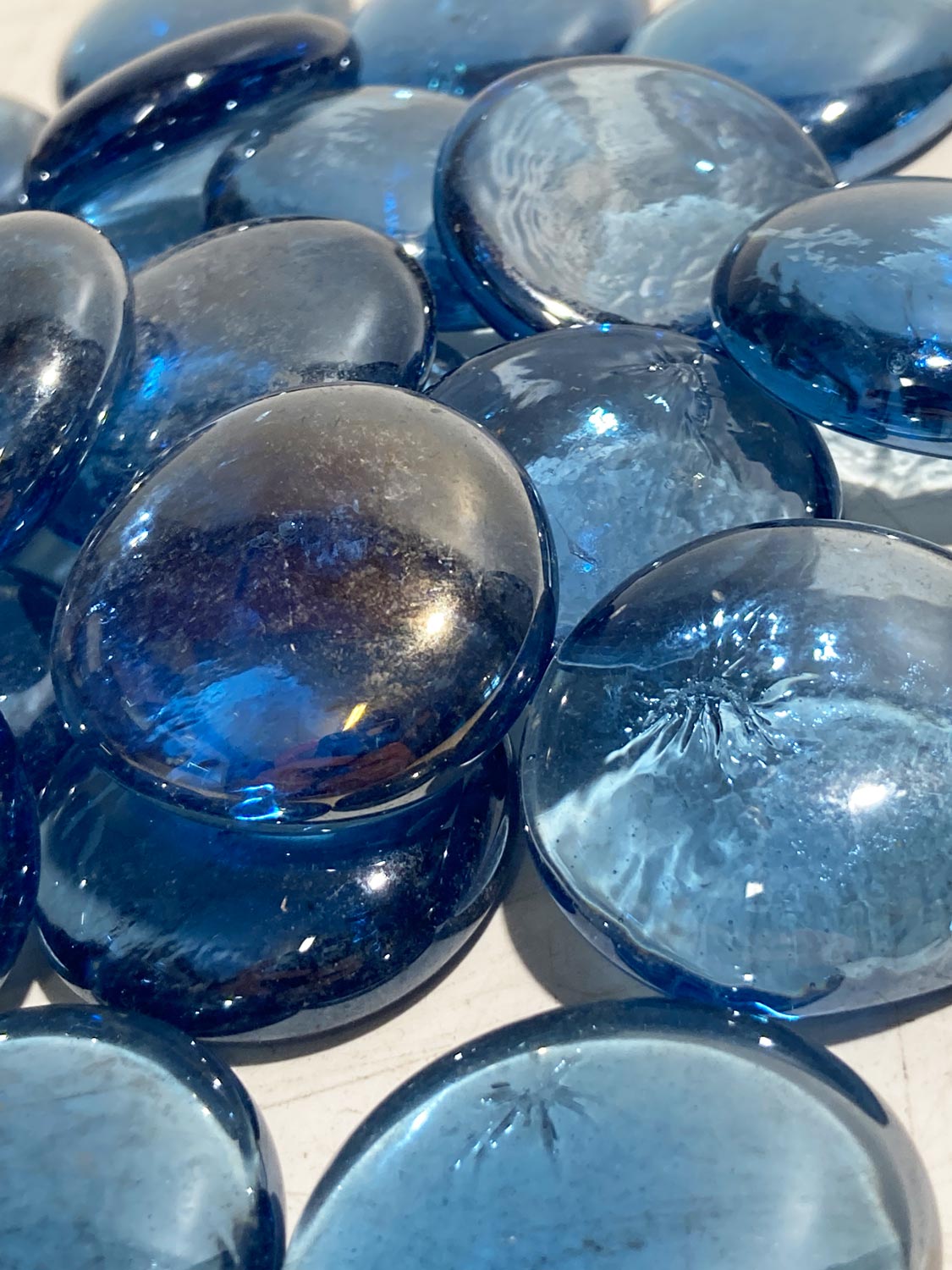 Glas-Nuggets 35mm “Hellblau” – Bild 2