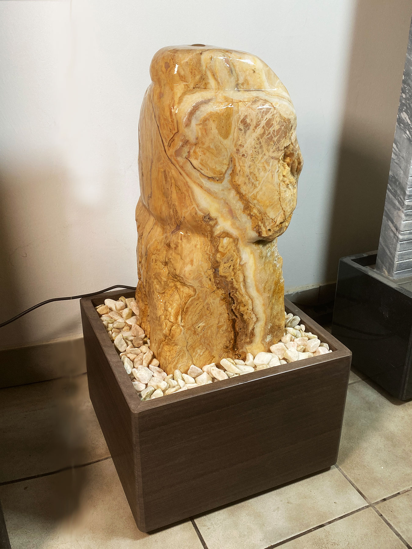 Onyx-Brunnen Honey-Rock 77cm – Bild 7