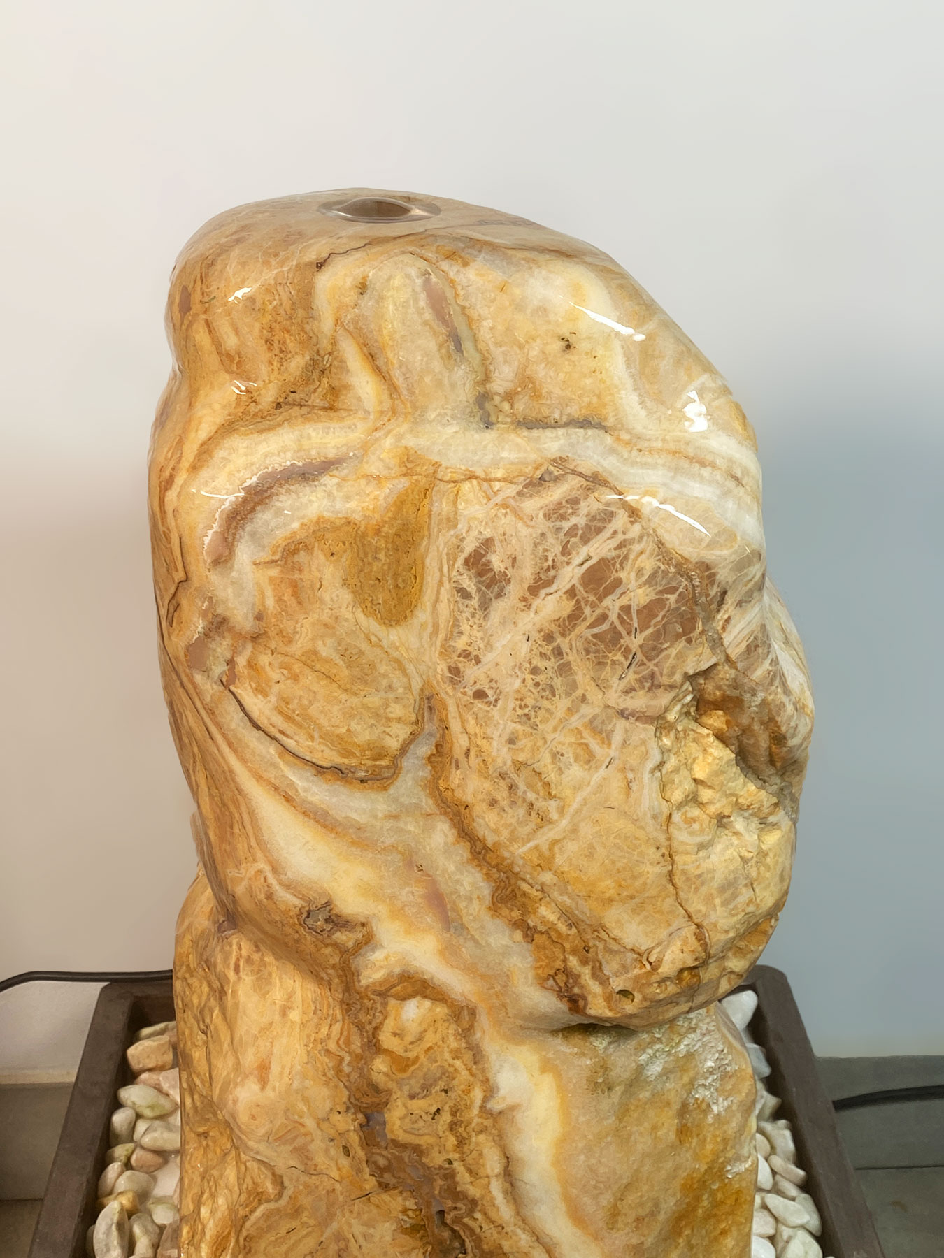 Onyx-Brunnen Honey-Rock 77cm – Bild 5