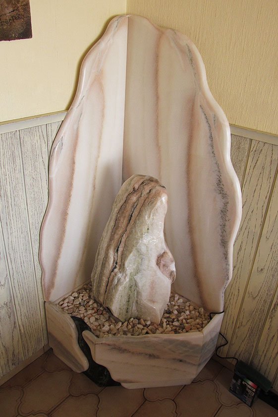 Sölker-Marmor-Quellstein-Brunnenanlage 170 cm – Bild 5