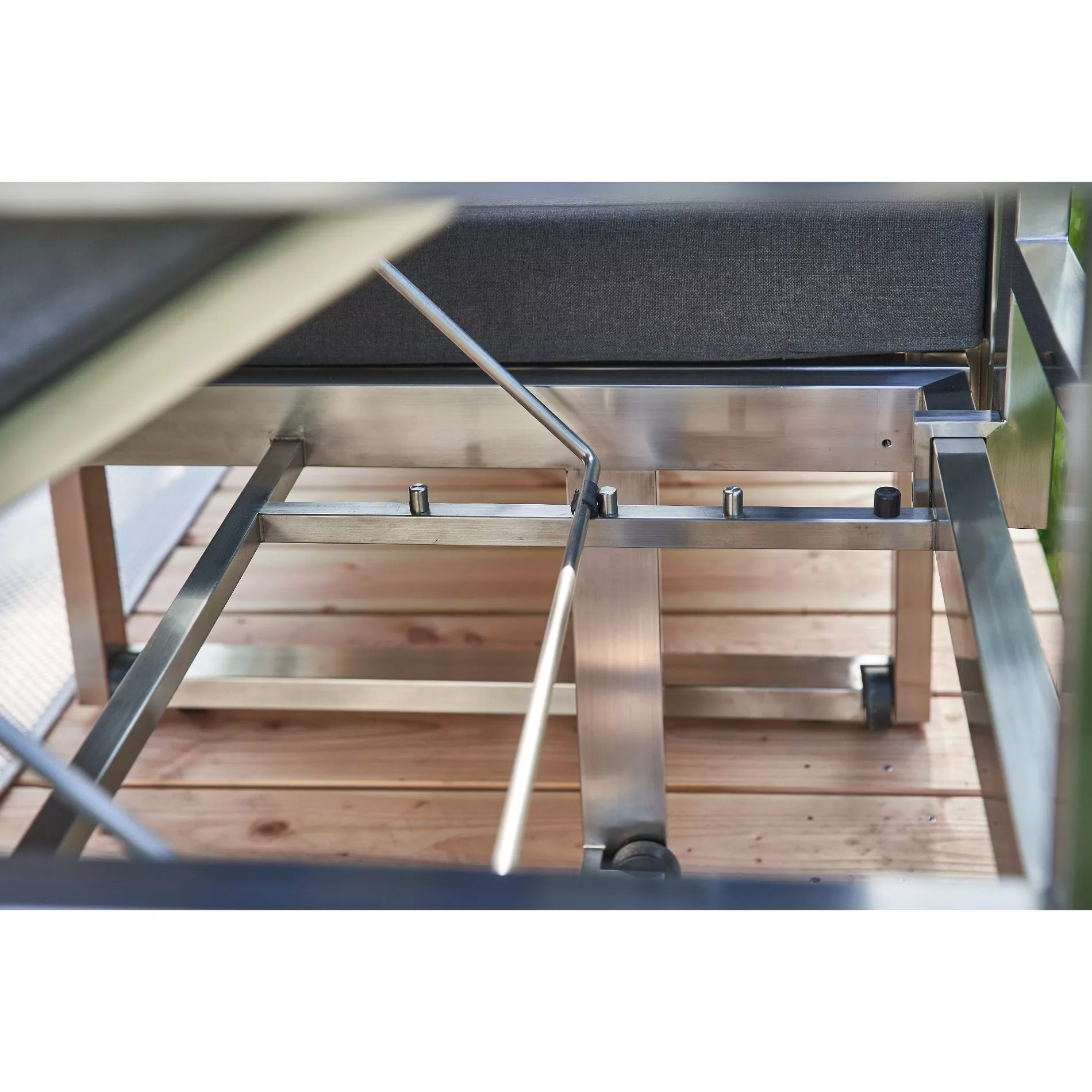 CASA DOMA Aragona Loungebank 2-Sitzer, Gestell Edelstahl – Bild 6