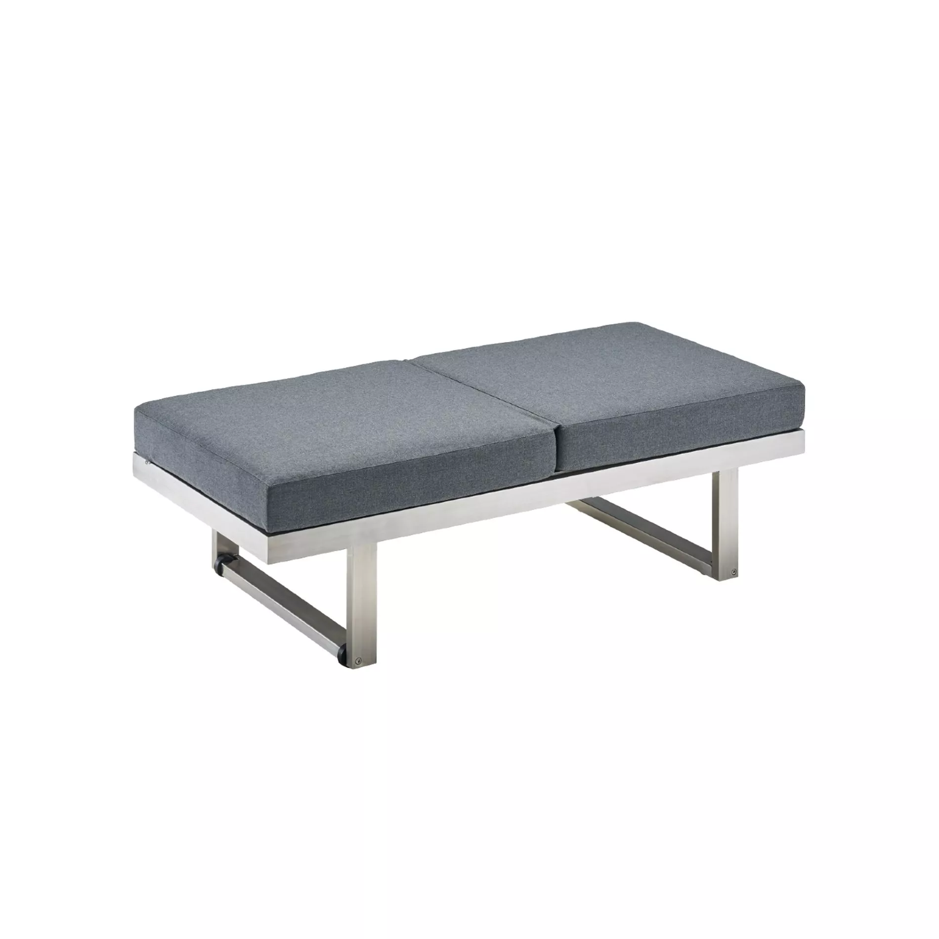 CASA DOMA Aragona Loungebank 2-Sitzer, Gestell Edelstahl