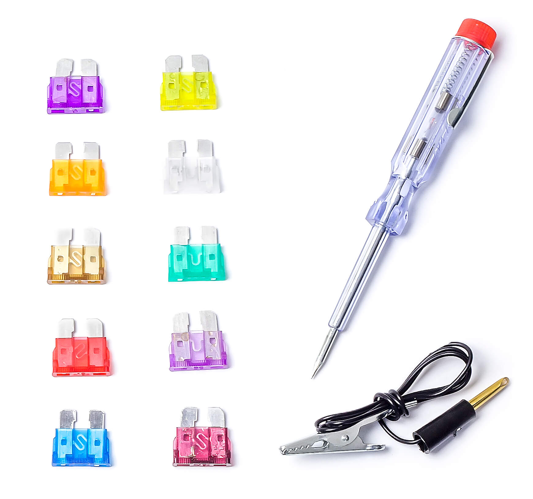 Autosicherungen KFZ Sicherungen 19 mm 3 – 40 A Tester Spannungsprüfer Stromprüfer – Bild 2