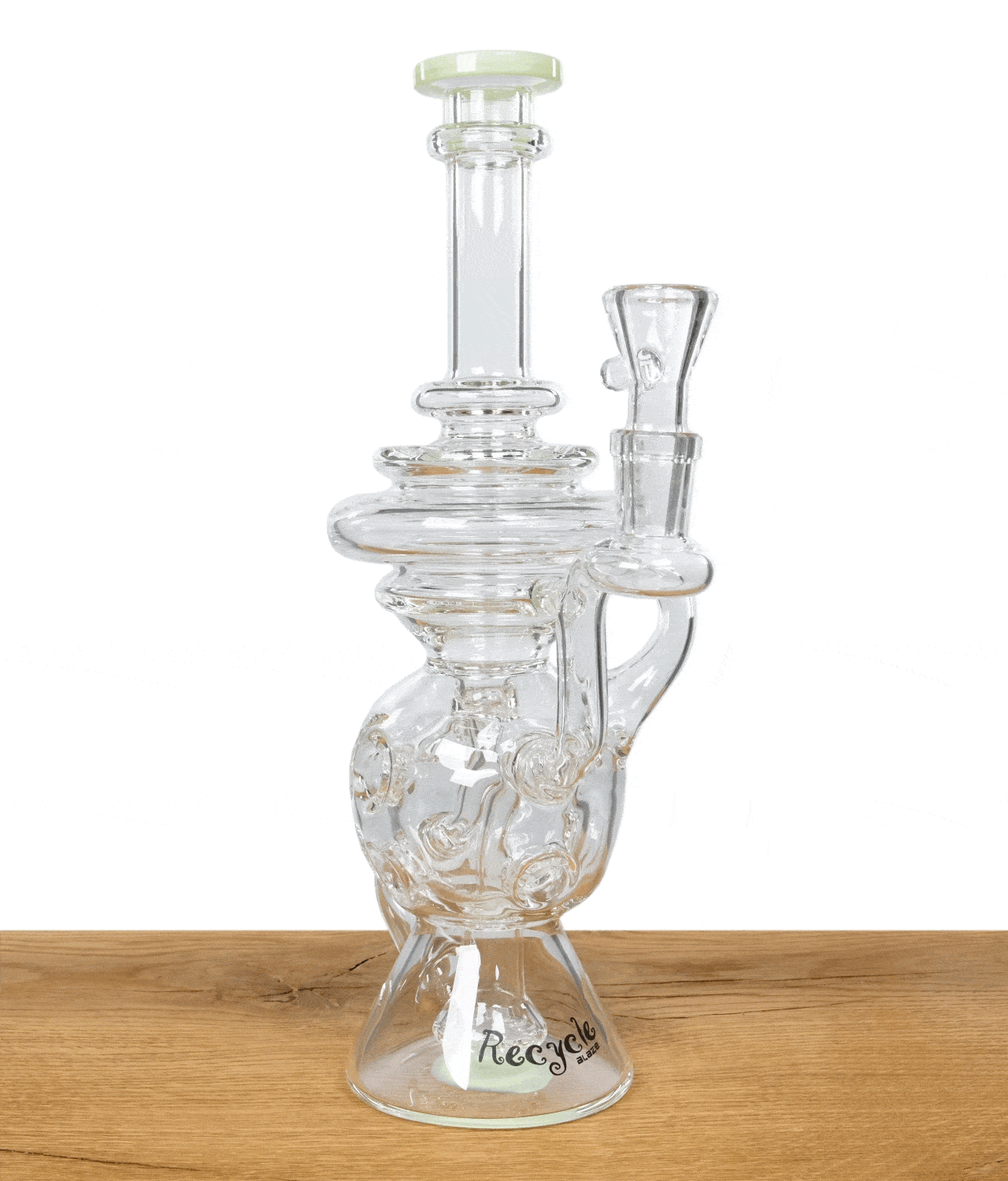 Blaze Glass Recycle Glasbong für Kräuter/Öl – Bild 2
