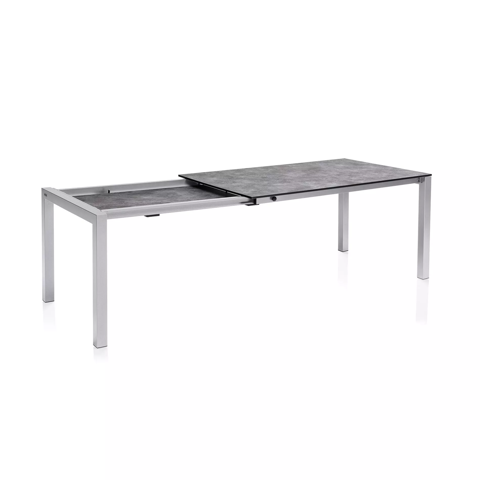 Kettler Cubic Ausziehtisch Aluminium/HPL mit Einlegeplatte – Bild 4