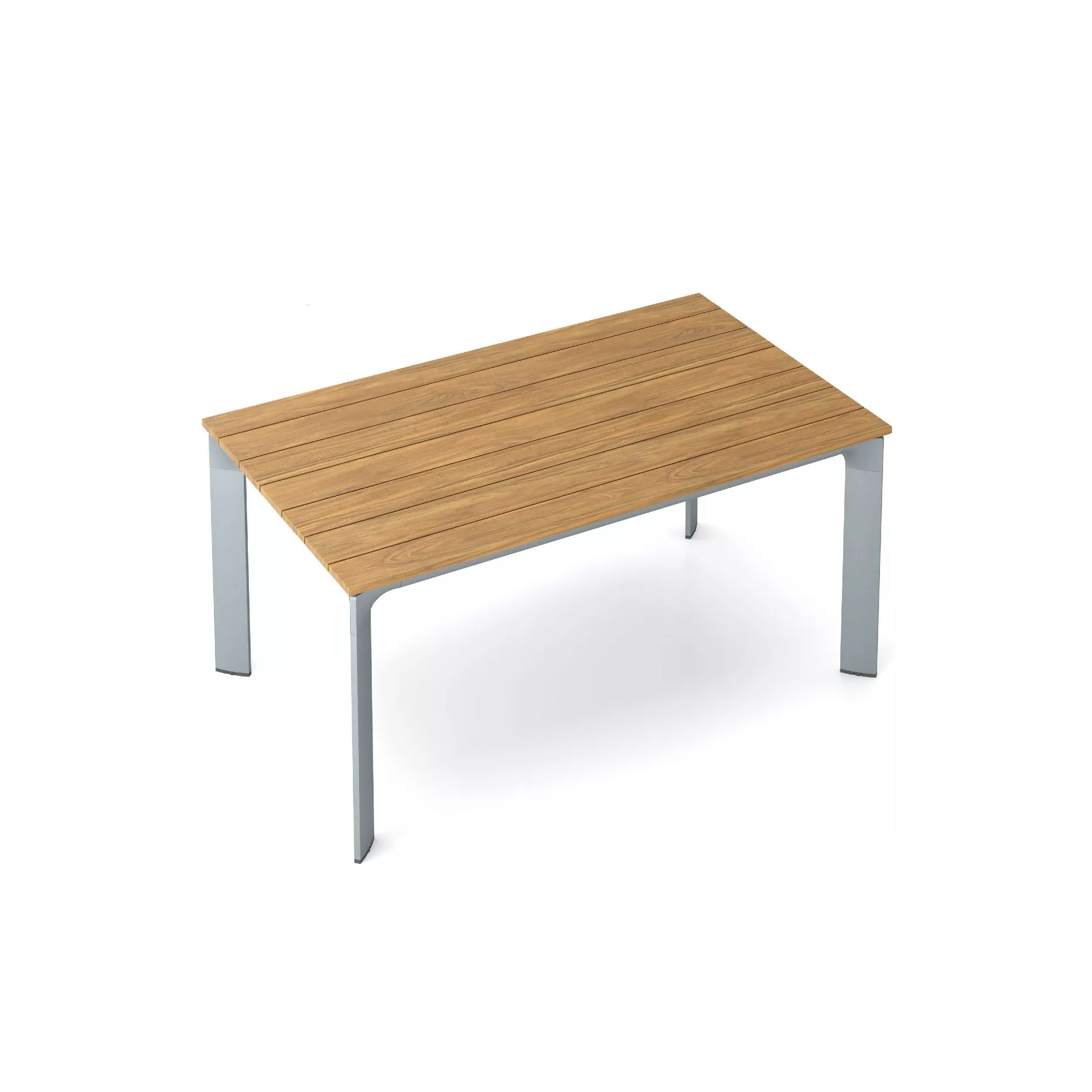 Kettler Diamond Tischsystem Gartentisch Aluminium/Teak – Bild 2