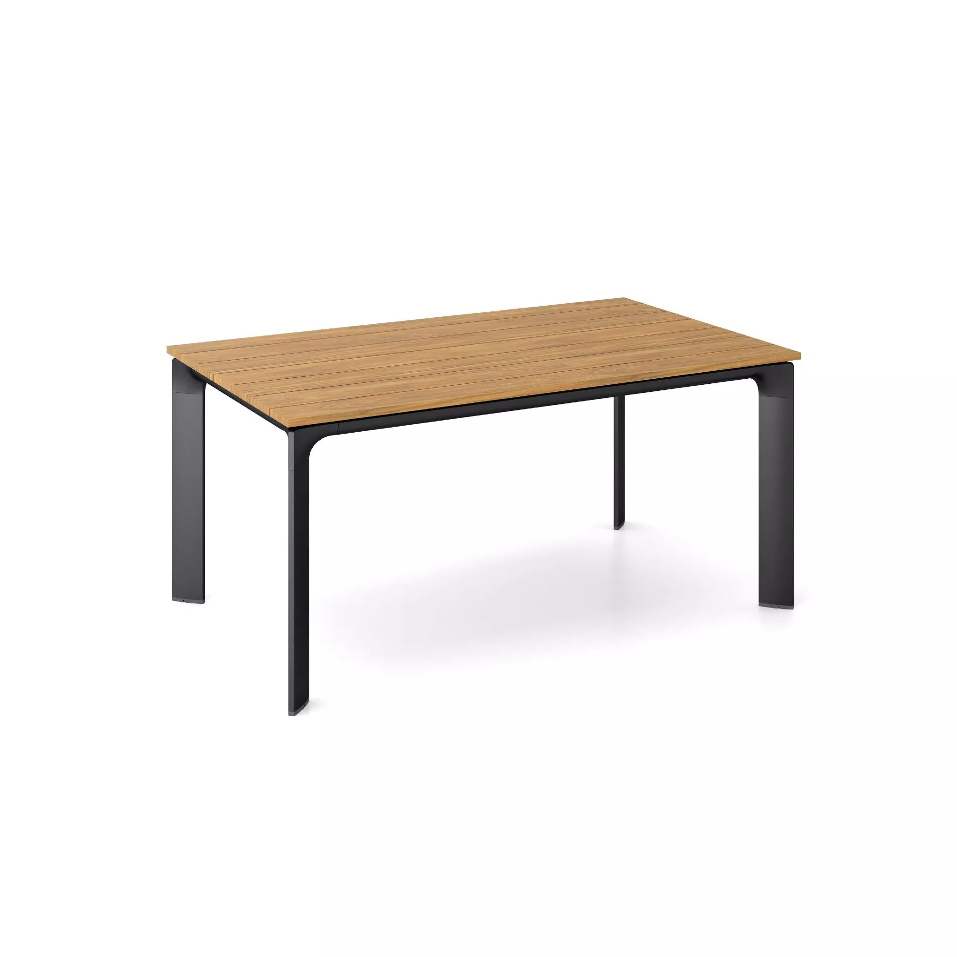 Kettler Diamond Tischsystem Gartentisch Aluminium/Teak – Bild 3